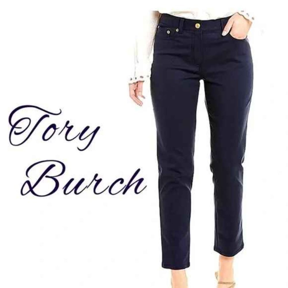 Tory Burch Vanner 5 Pocket Pant Size 4 Ankle Crop Jeans